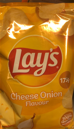 lays cheese onion 175gr
